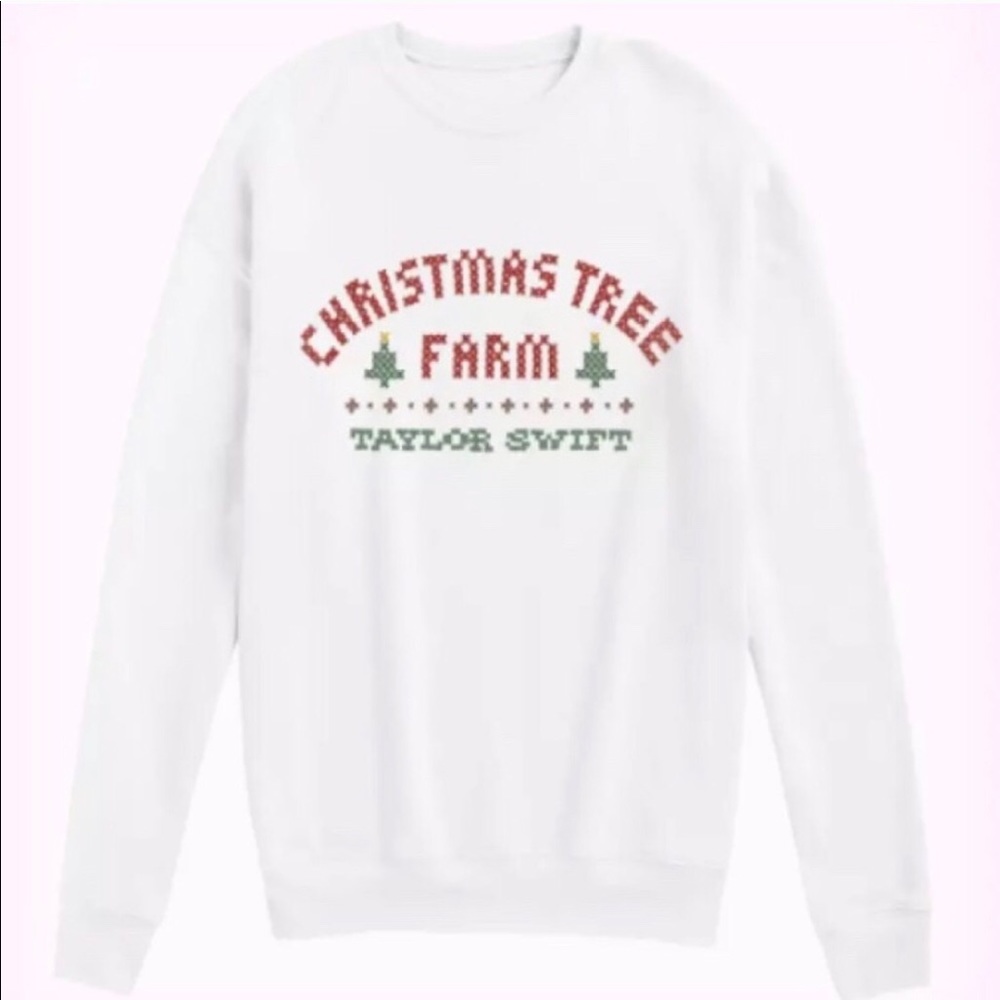 Taylor Swift Christmas Tree Farm Sweatshirt L